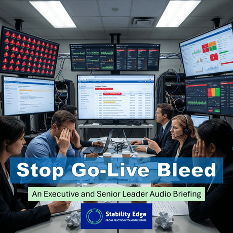 Stop Go-Live Bleed: An Executive and Senior Leader Audio Briefing
