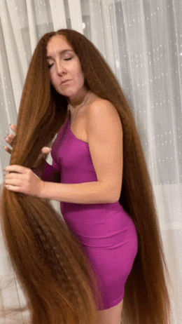 Julia's Hair Crimped
