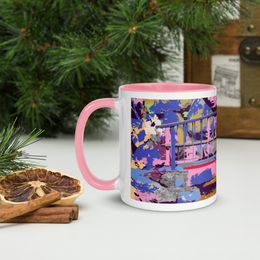 Bbluna60 Bridge Ceramic Mug with Color Inside