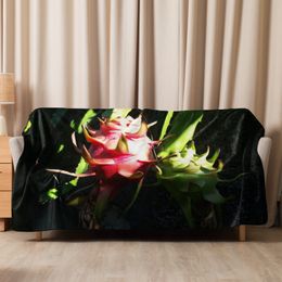 Nathy Dragonfruit Sublimated Sherpa Blanket