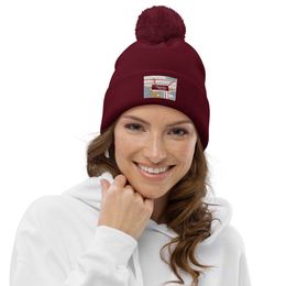 Lyn2x Ruins Pom-Pom Beanie 