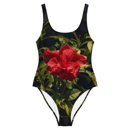 Nathy Red Rose Swimsuit