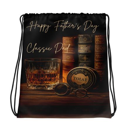 Father's Day Drawstring Bag