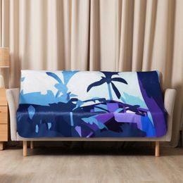 Julio Purple Sublimated Sherpa Blanket