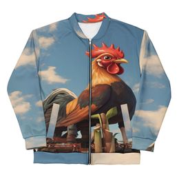Lyn2x Rooster Unisex Bomber Jacket