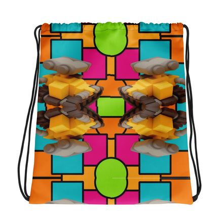 Bbluna60 Robot Drawstring Bag