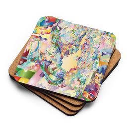 Bluna60 Abstract Eagle Coasters