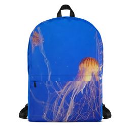 ZAG Orange Jellyfish Backpack