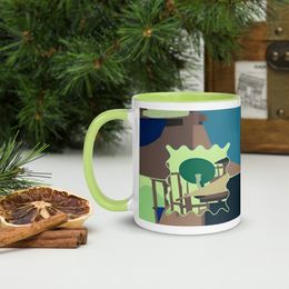 Glen Satelite Ceramic Mug with Color Inside