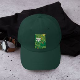Nathy White Rose Classic Dad Hat 