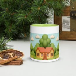 Luna's Cousins Ceramic Mug with Color Inside