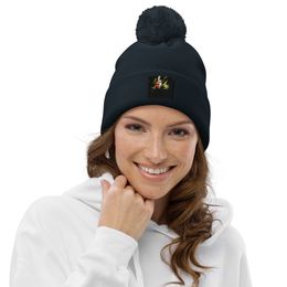 Nathy Dragonfruit Pom-Pom Beanie 