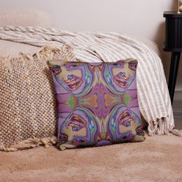 bluna60 Portrait Throw Pillowcase