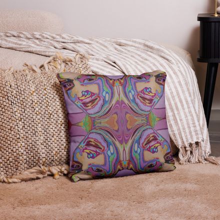 bluna60 Portrait Throw Pillowcase