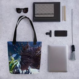 ZAG Zebra Fish Print Tote Bag