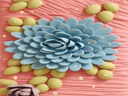 3D Blue Rose