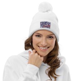 Bbluna60 Bridge Pom-Pom Beanie 
