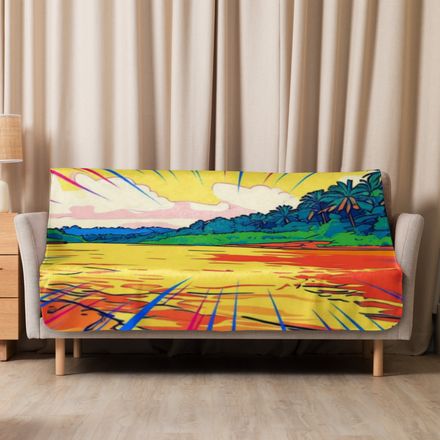 Boy2x River Sublimated Sherpa Blanket