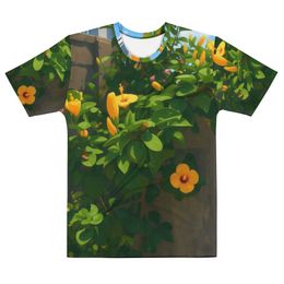 Nathy Yellow Gumamela Men's Crew Neck T-Shirt