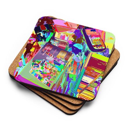 Bluna60 Abstract Desk Coasters