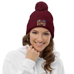 bbluna60 4Colors Pom-Pom Beanie 