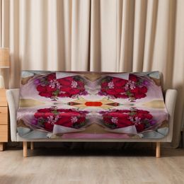 Linda's Roses Sublimated Sherpa Blanket