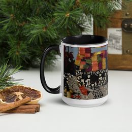 Bomitivo's Cousins Ceramic Mug with Color Inside