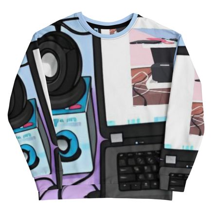 Juvy Laptop Recycled Unisex Sweatshirt