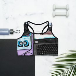Juvy Laptop Print Sports Bra