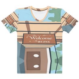 Lyn2x Ruins Women's Crew Neck T-Shirt