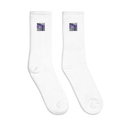 Julio Windows Embroidered Crew Socks 
