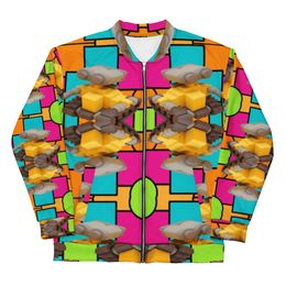 Bbluna60 Robot Unisex Bomber Jacket