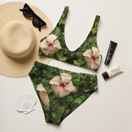 Nathy Peach Gumamela Recycled High-Waisted Bikini