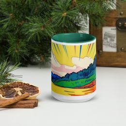 Boy2x River Ceramic Mug with Color Inside