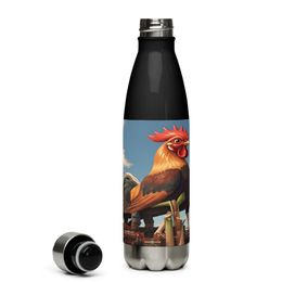Lyn2x Rooster Stainless Water Bottle 