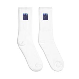 Nathy Yellow Gumamela Crew Socks