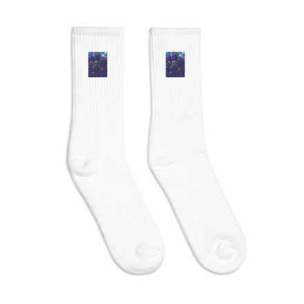 Nathy Yellow Gumamela Crew Socks
