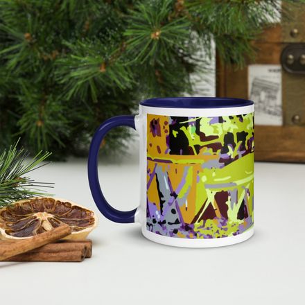Bbluna60 Lantern Ceramic Mug with Color Inside