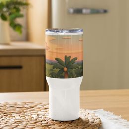 Boy2x Palm Trees Travel Mug with a Handle