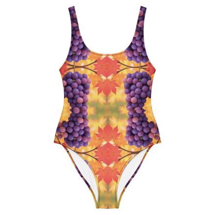bbluna60 Grapes One-Piece Swimsuit