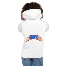 ZAG Orange Jellyfish Cotton Pullover Hoodie