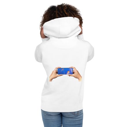 ZAG Orange Jellyfish Cotton Pullover Hoodie