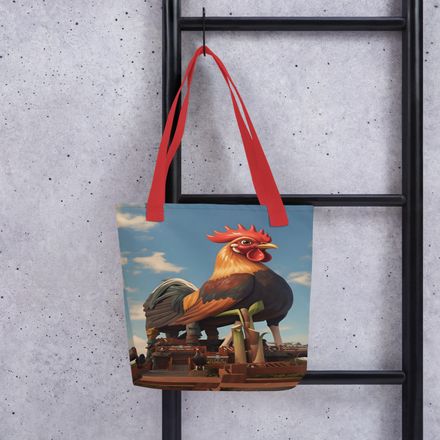 Lyn2x Rooster Tote Bag
