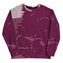 Bbluna60 Burgundy Recycled Unisex Sweatshirt
