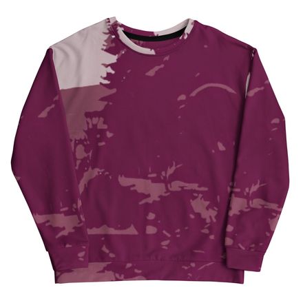 Bbluna60 Burgundy Recycled Unisex Sweatshirt