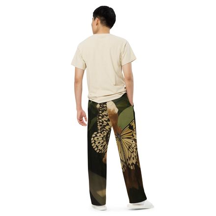 Lyn2x Butterfly Unisex Wide-Leg Pants