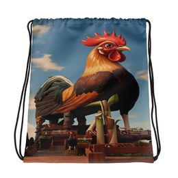 Lyn2x Rooster Drawstring Bag