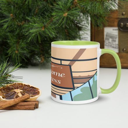 Lyn2x Ruins Ceramic Mug with Color Inside
