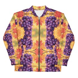 bbluna60 Grapes Unisex Bomber Jacket