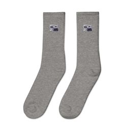 Juvy LaptopEmbroidered Crew Socks 